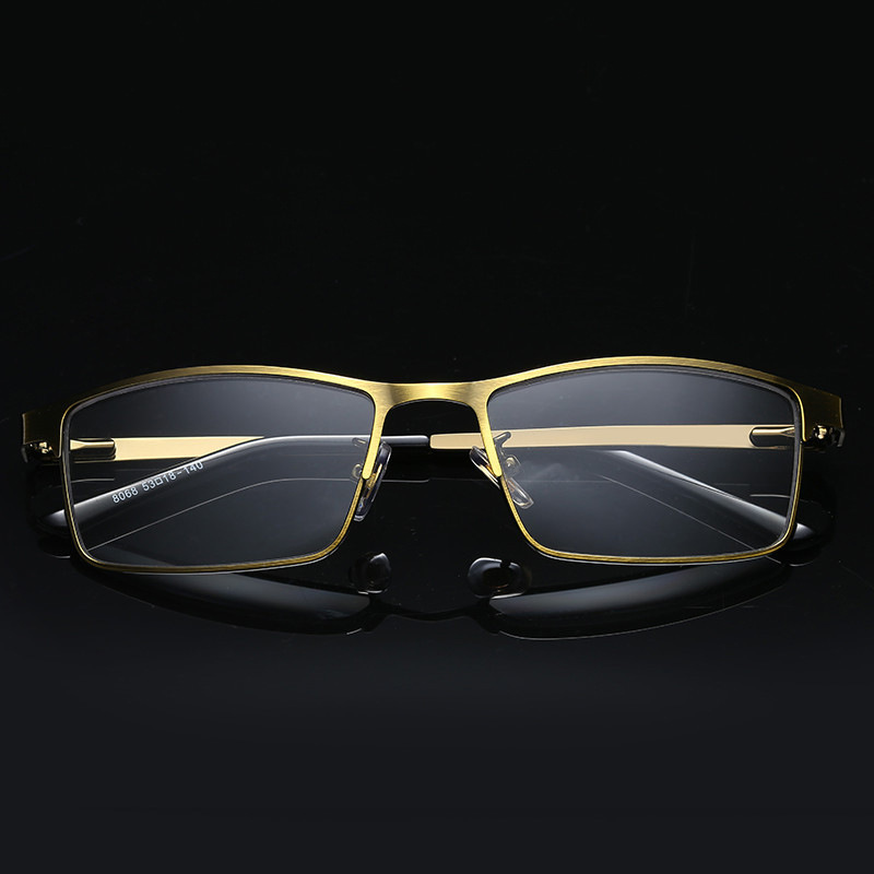 MEN'S STYLISH METAL SQUARE FRAME GLASSES