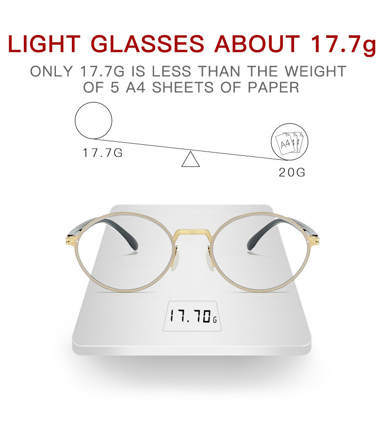 PROFESSIONAL ROUND FRAME READING GLASSES