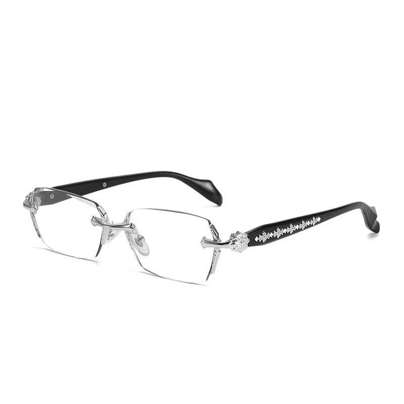 FRAMELESS CROSS-CUT BLUE LIGHT PROTECTION PHOTOCHROMIC READING GLASSES