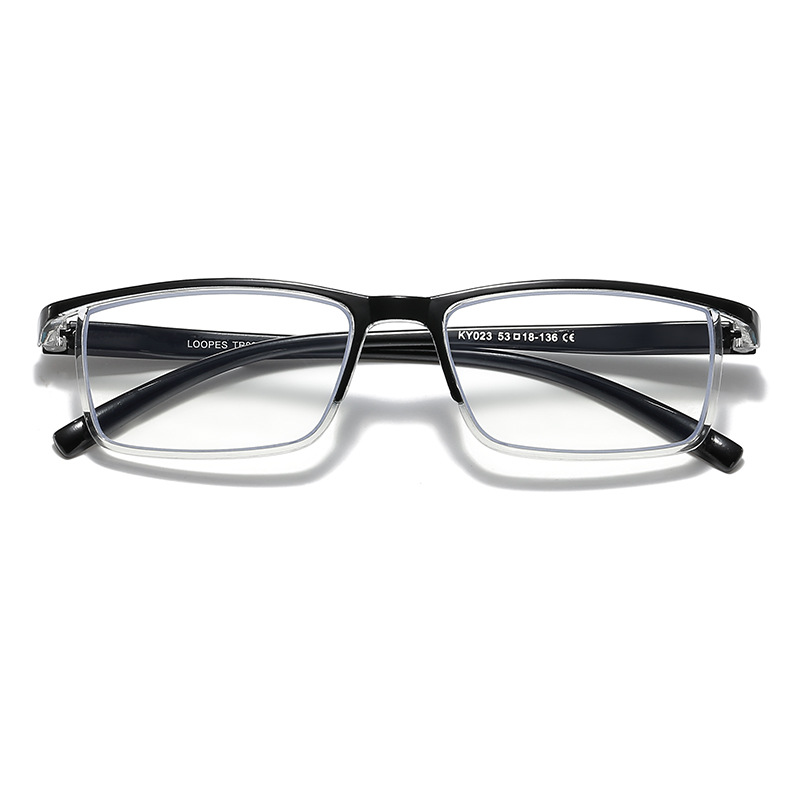 MEN'S SMALL SQUARE FRAME PHOTOCHROMIC READING GLASSES