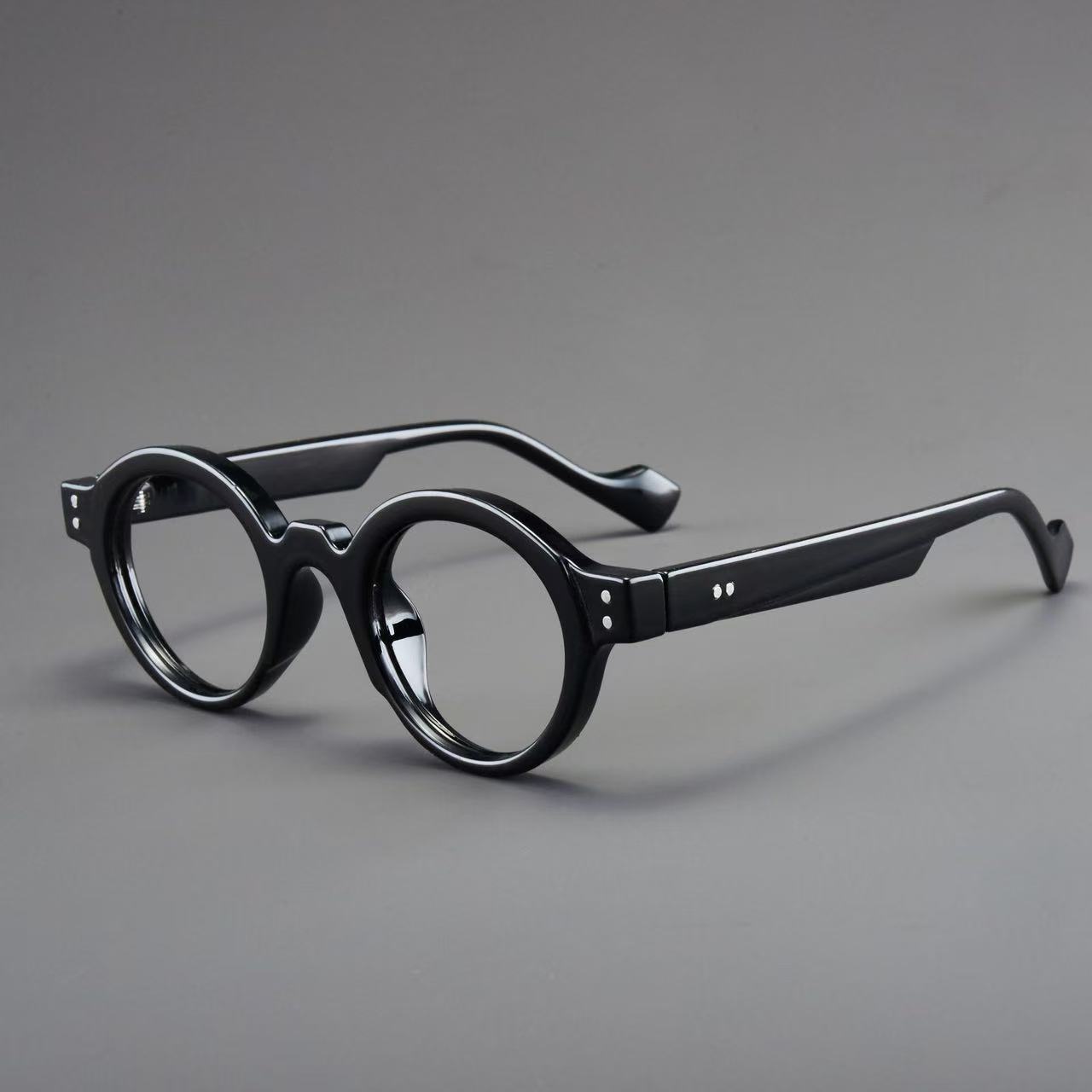 VINTAGE COLOR-BLOCK ROUND FRAME READING GLASSES