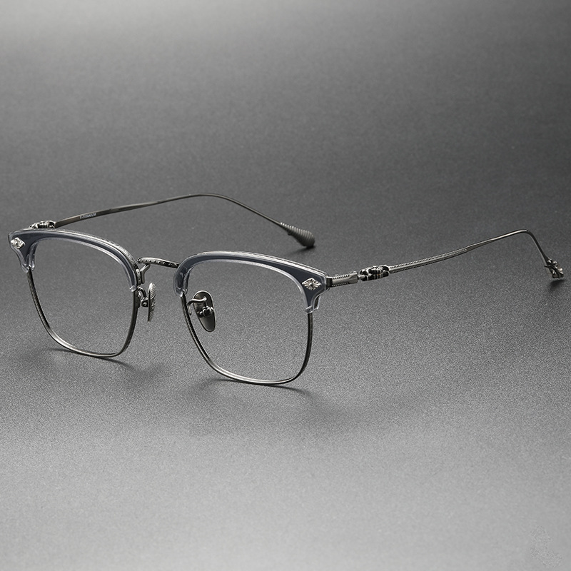 Benjamin Retro Titanium Full-Rim Glasses