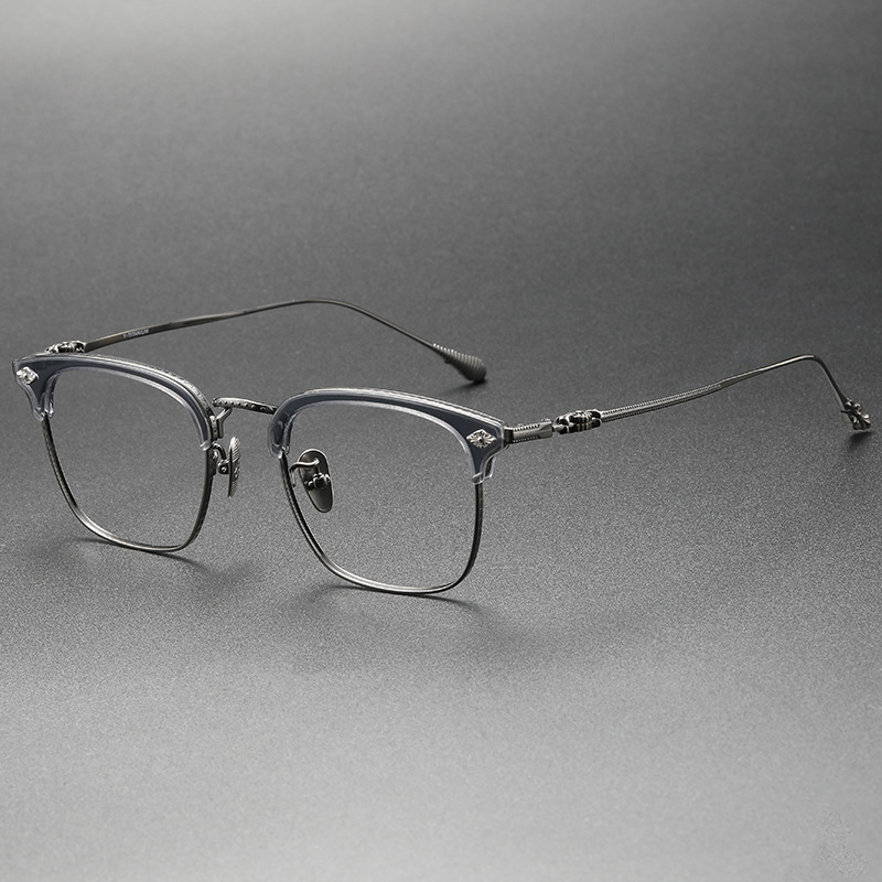 Benjamin Retro Titanium Full-Rim Glasses