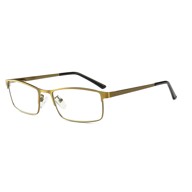 ULTRA-LIGHT VINTAGE GOLD SQUARE READING GLASSES