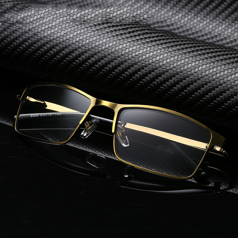 MEN'S STYLISH METAL SQUARE FRAME GLASSES