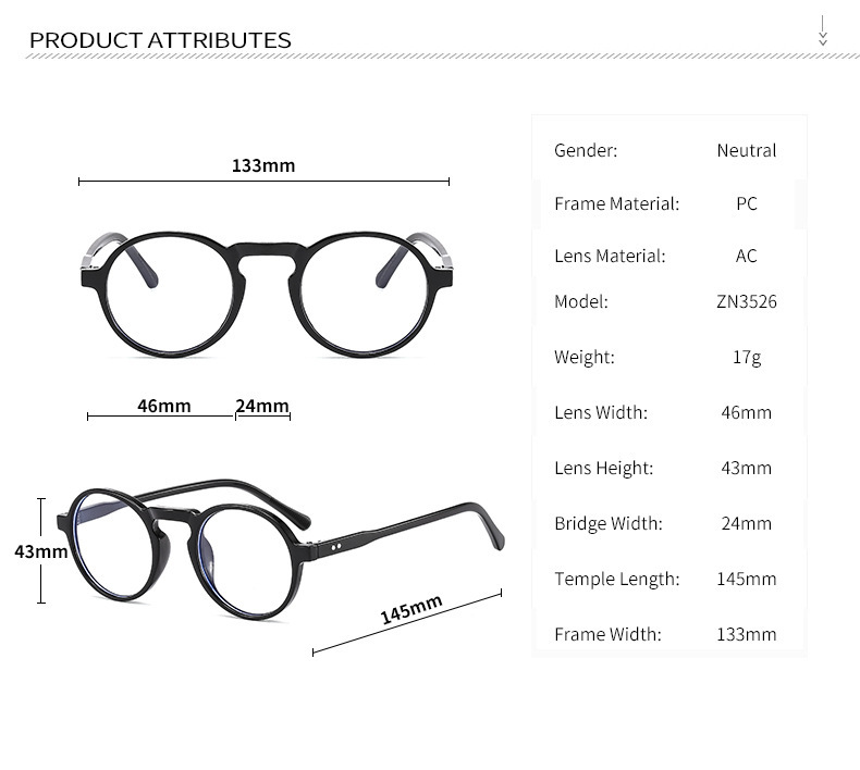 VINTAGE RIVET ROUND READING GLASSES