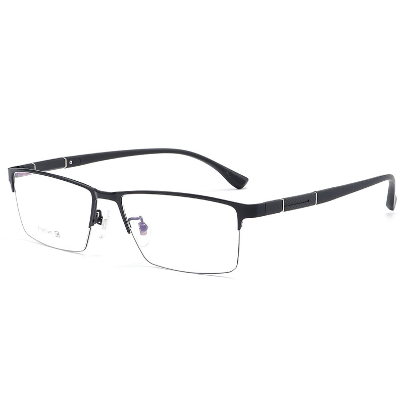 HALF-FRAME TITANIUM ALLOY BUSINESS ANTI-BLUE LIGHT READING GLASSES