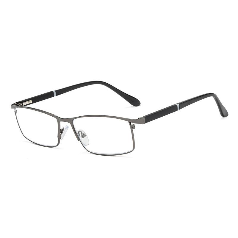 HALF-FRAME LIGHTWEIGHT METAL BLUE LIGHT BLOCKING READING GLASSES