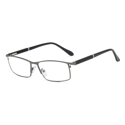 HALF-FRAME LIGHTWEIGHT METAL BLUE LIGHT BLOCKING READING GLASSES