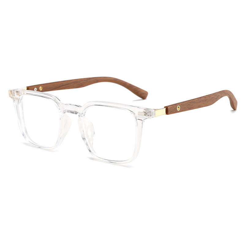 CLASSIC WOOD GRAIN LARGE FRAME ANTI-BLUE LIGHT READING GLASSES