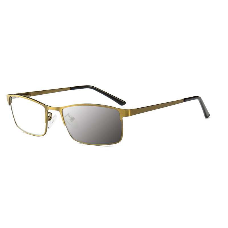 ULTRA-LIGHT VINTAGE GOLD SQUARE READING GLASSES