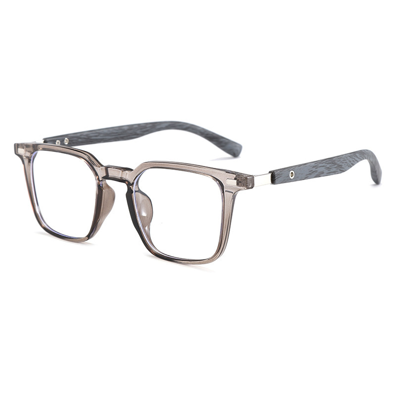 CLASSIC WOOD GRAIN LARGE FRAME ANTI-BLUE LIGHT READING GLASSES