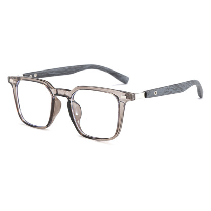 CLASSIC WOOD GRAIN LARGE FRAME ANTI-BLUE LIGHT READING GLASSES