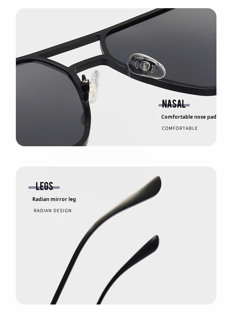 New sunglasses day-night dual-use polarized photochromic glasses driving fishing sunglasses-MANLYKICKS