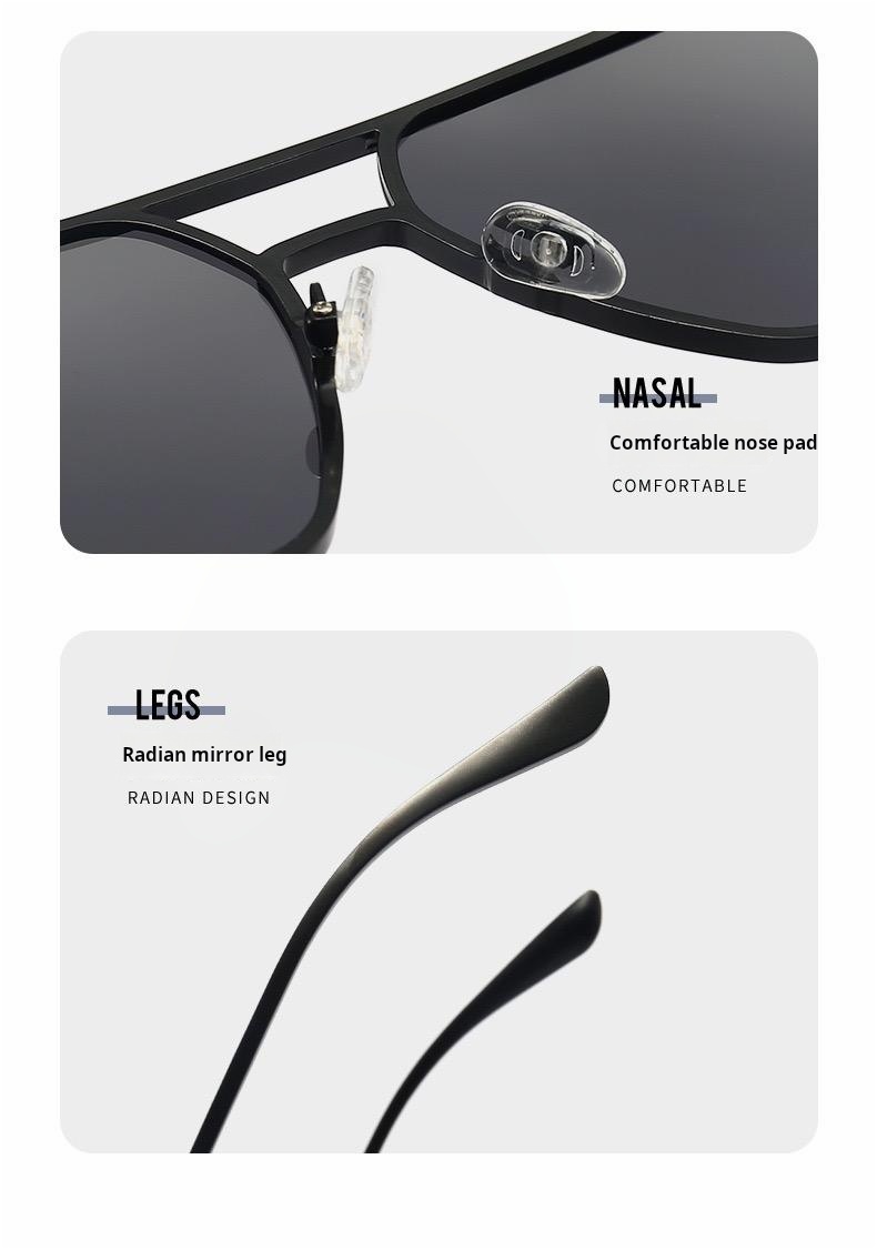 New sunglasses day-night dual-use polarized photochromic glasses driving fishing sunglasses-MANLYKICKS