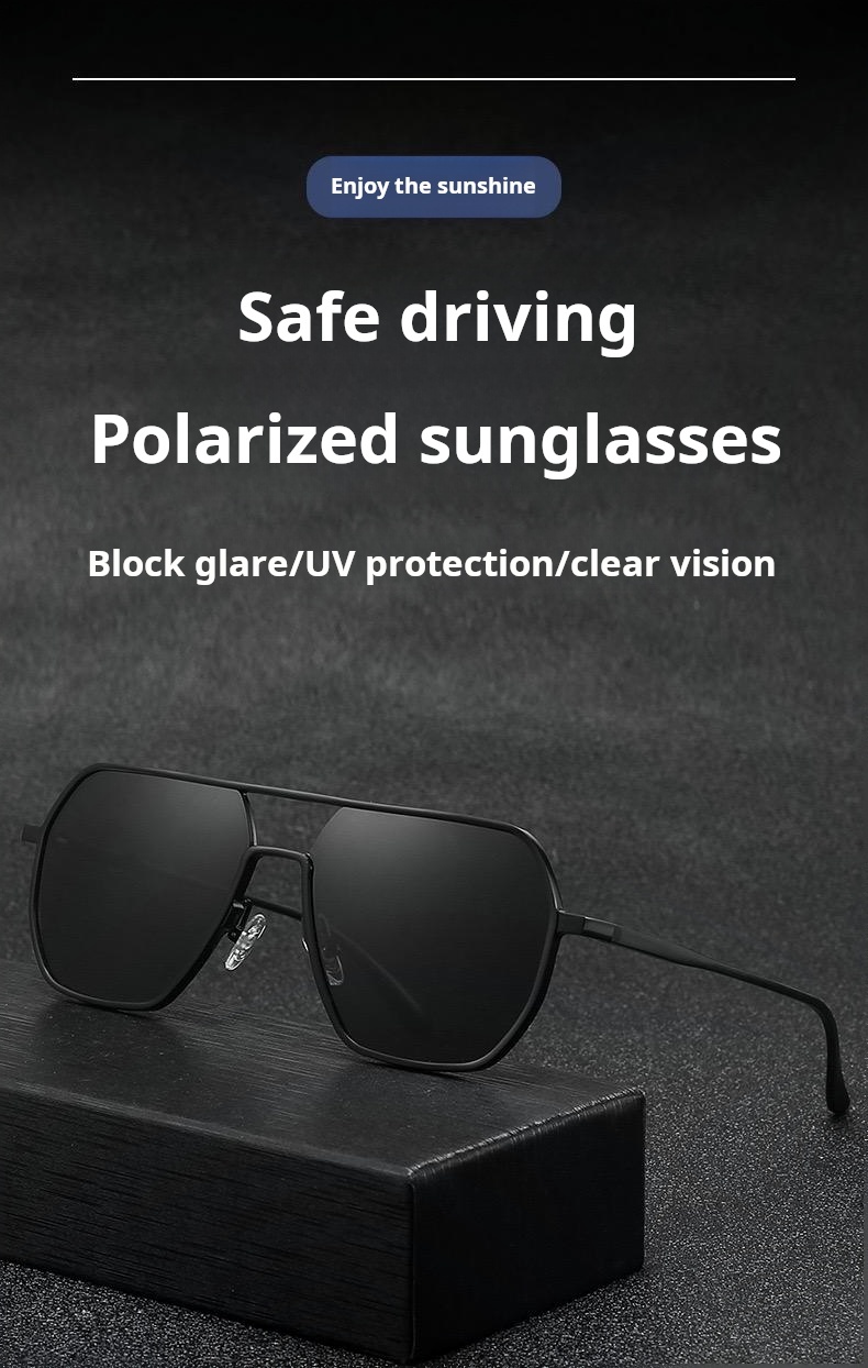 New sunglasses day-night dual-use polarized photochromic glasses driving fishing sunglasses-MANLYKICKS