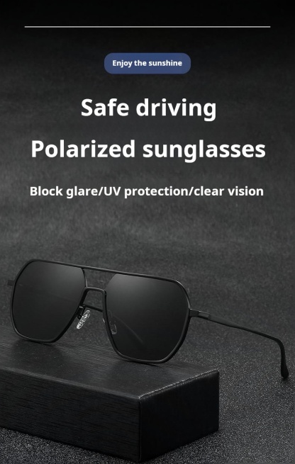 New sunglasses day-night dual-use polarized photochromic glasses driving fishing sunglasses-MANLYKICKS