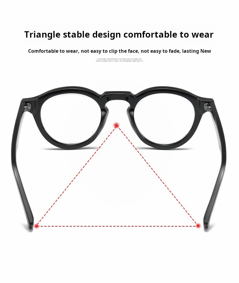 MINIMALIST SMALL ROUND READING GLASSES
