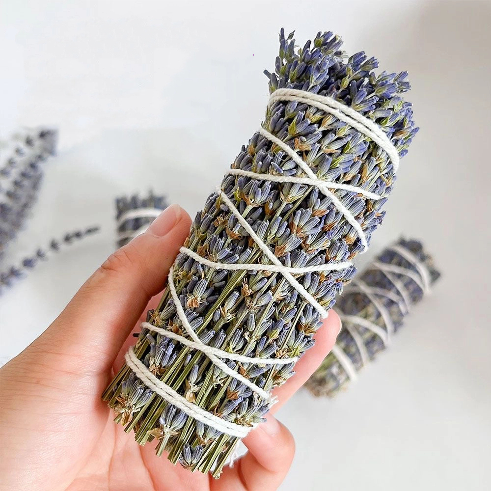 ホワイトセージ 2個セット 浄化 アロマ リラクゼーション メキシコ産 ハンドル ラベンダー ホワイトセージ バンドル アロマ 空間浄化 お香 安眠グッズ