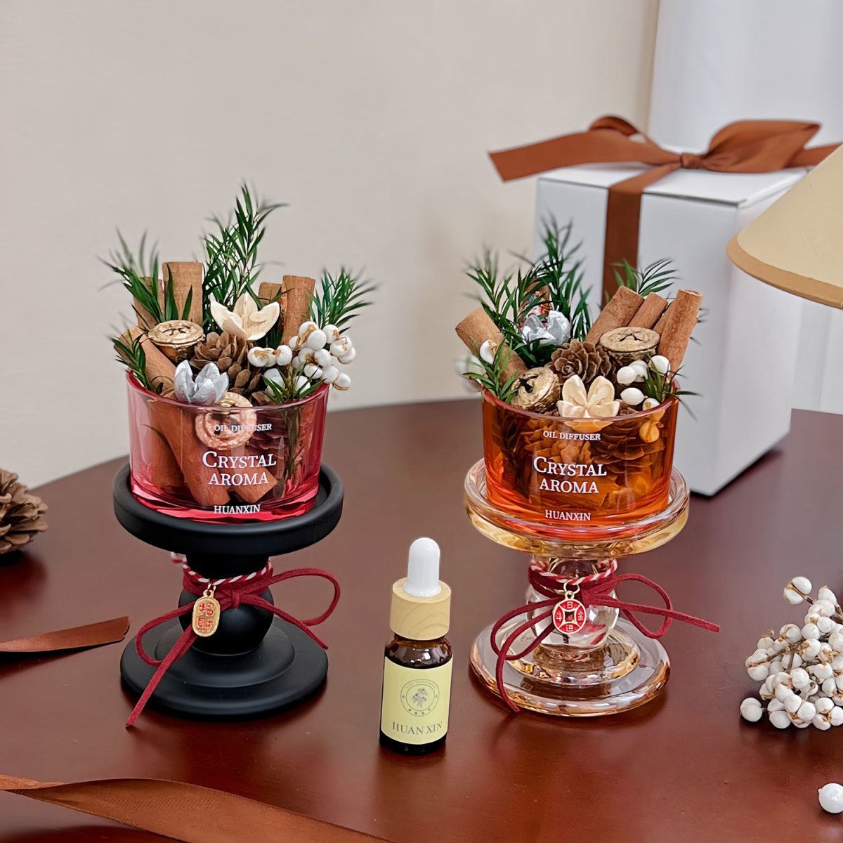 アロマディフューザー ドライフラワー (シナモン・松ぼっくり・ドライ