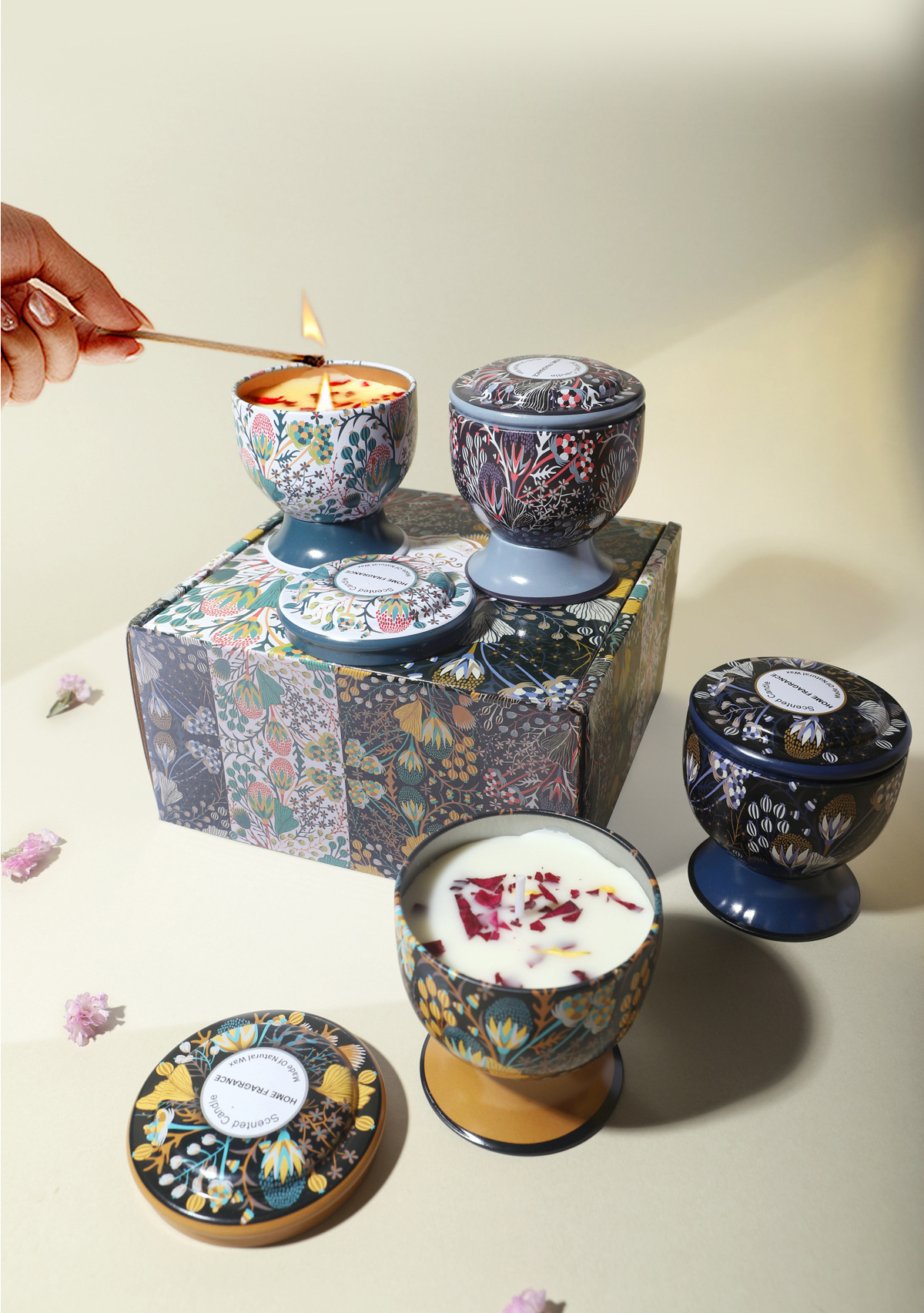 アロマキャンドル アロマ ギフト 缶入りキャンドル 癒し お風呂