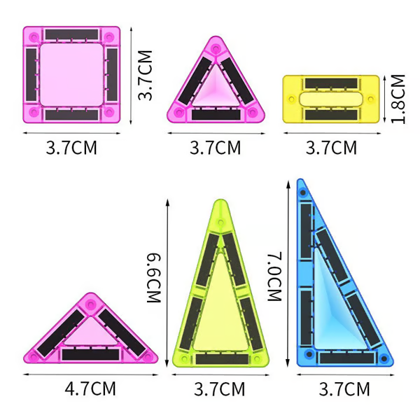 🎁🔥🧲 Children's Magnetic Building Blocks – STEM Educational Toys