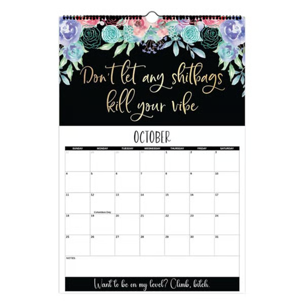 Here We F*cking Go Again: 2026 Swear Calendar for Tired-Ass Women - Hang with Ease, Funny Monthly Calendar