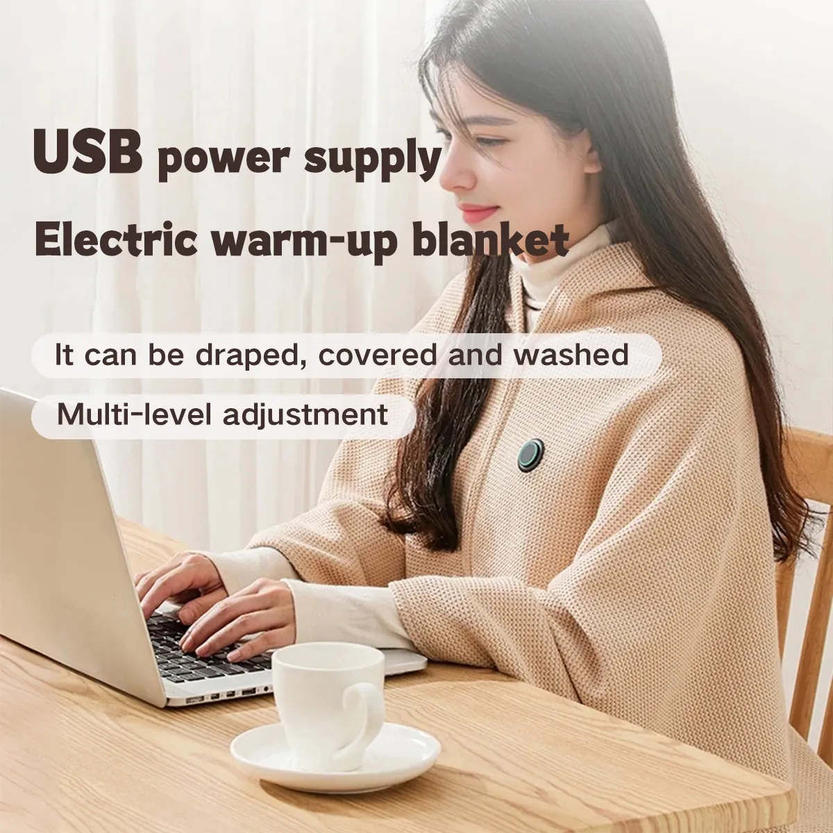 🔥Black Friday 49% OFF — Portable Heated Shawl (Buy 2 Get Free Shipping)