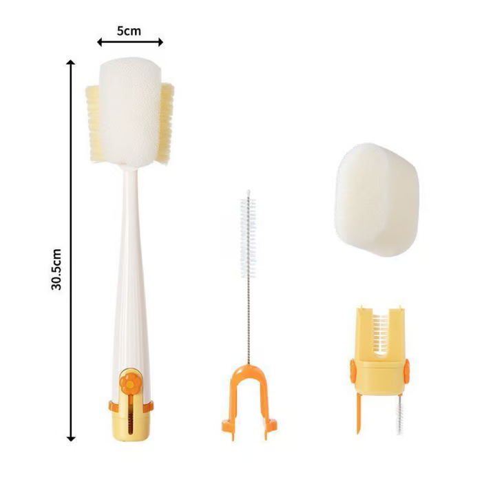 5-in-1 Bottle Cleaning Brush (Multifunctional) – For Cup Lid Cleaning & Home Kitchen Tasks