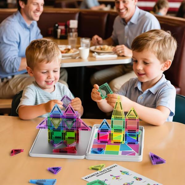 🎁🔥🧲 Children's Magnetic Building Blocks – STEM Educational Toys
