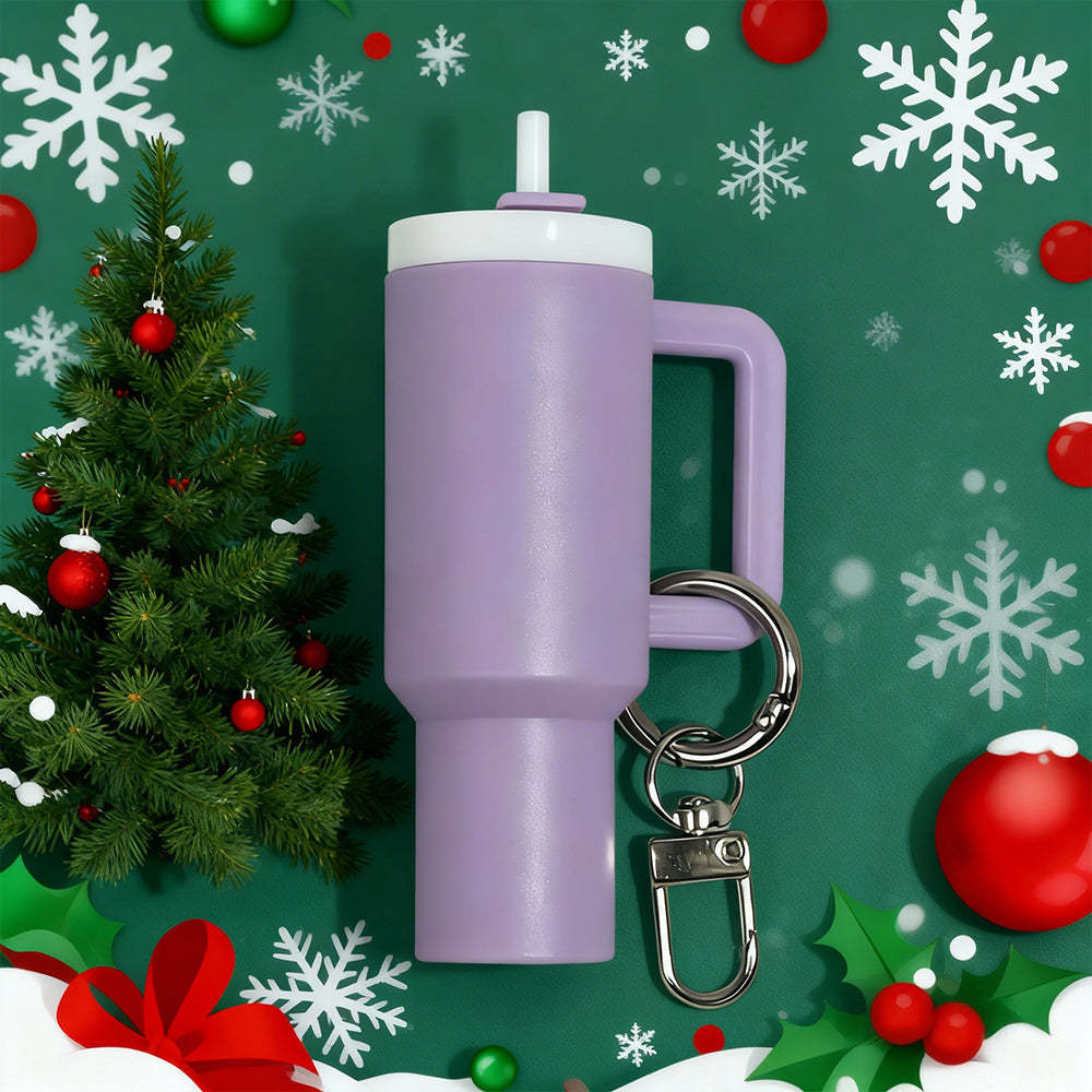 🔥CHRISTMAS HOT SALE🔥Cute Mini Tumbler Ornament Keychain 💸