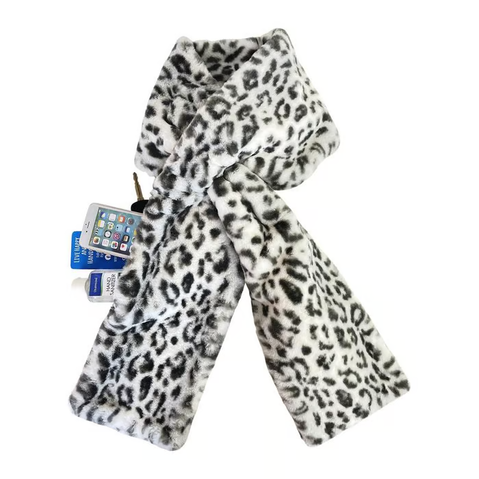 🎄Christmas Sale 49% OFF🔥-❄️Faux-Fur Pull-Through Scarf with Hidden Pocket