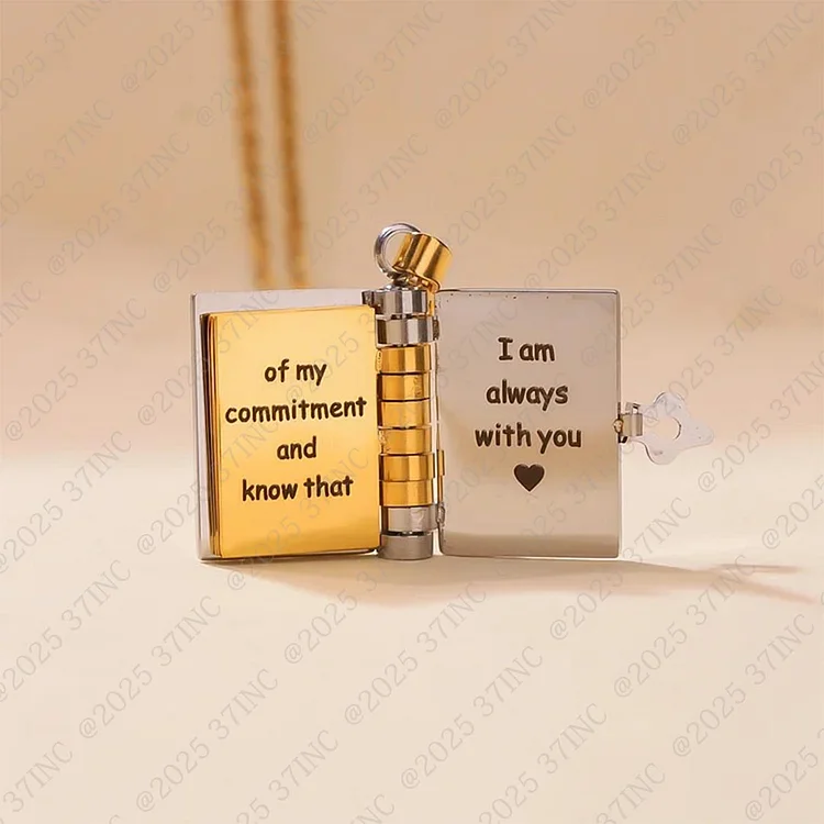 [Save 43%]For Daughter - I'm Always With You Book Necklace