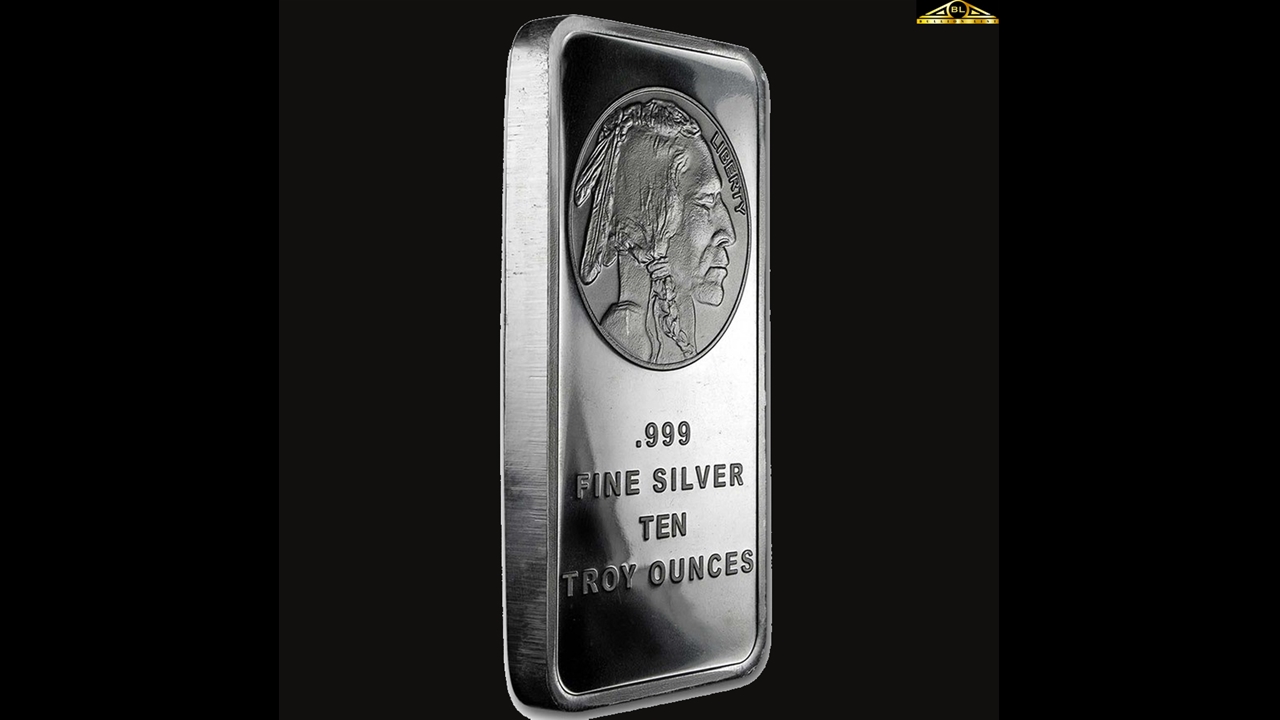 10 oz Silvertowne Mint Buffalo Silver Bar
