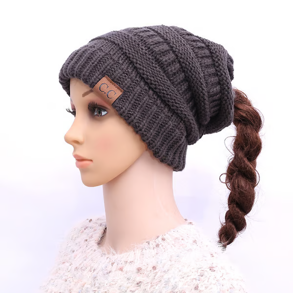 Women's Ponytail Beanie Hat