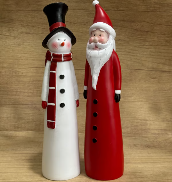 🔥Flash Sale 🎄Handcrafted Santa & Snowman Figurines