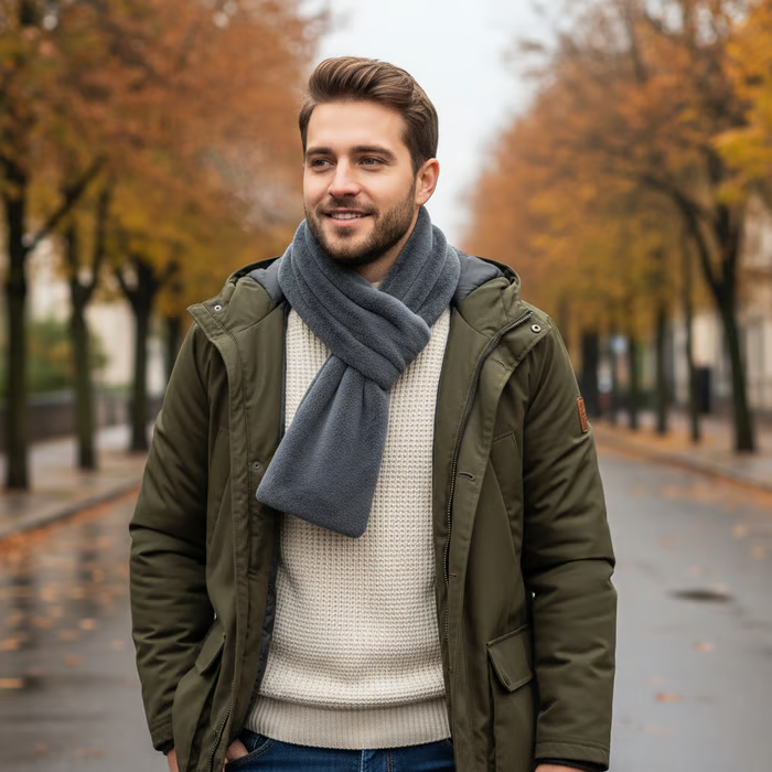 🎄Christmas Sale 49% OFF🔥-❄️Faux-Fur Pull-Through Scarf with Hidden Pocket