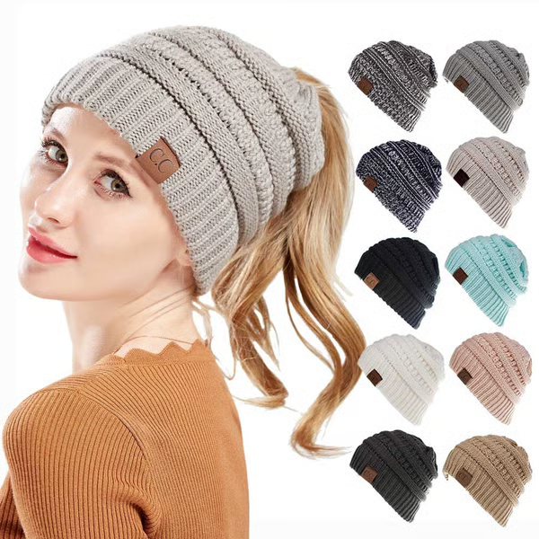 Women's Ponytail Beanie Hat