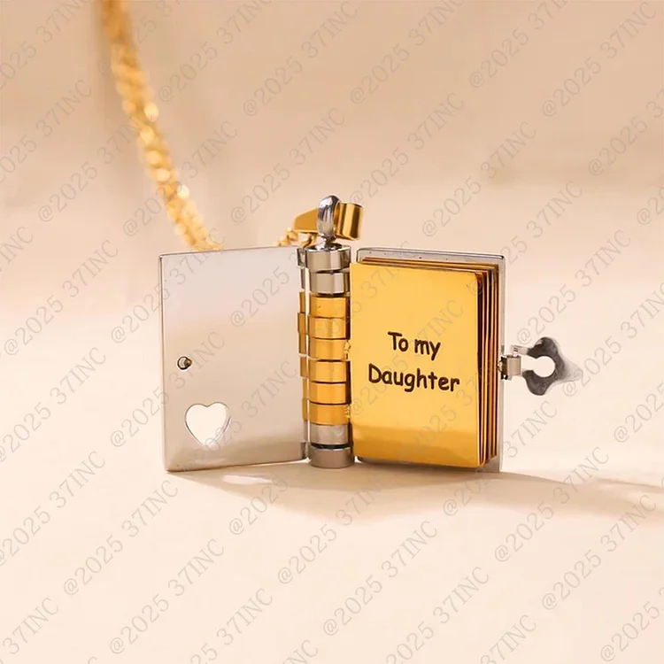 [Save 43%]For Daughter - I'm Always With You Book Necklace