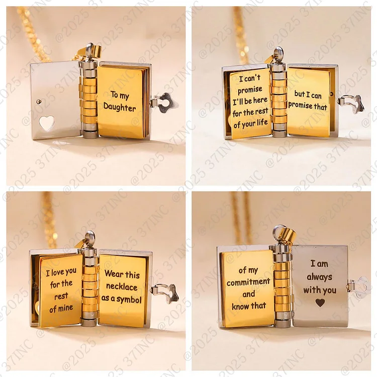 [Save 43%]For Daughter - I'm Always With You Book Necklace
