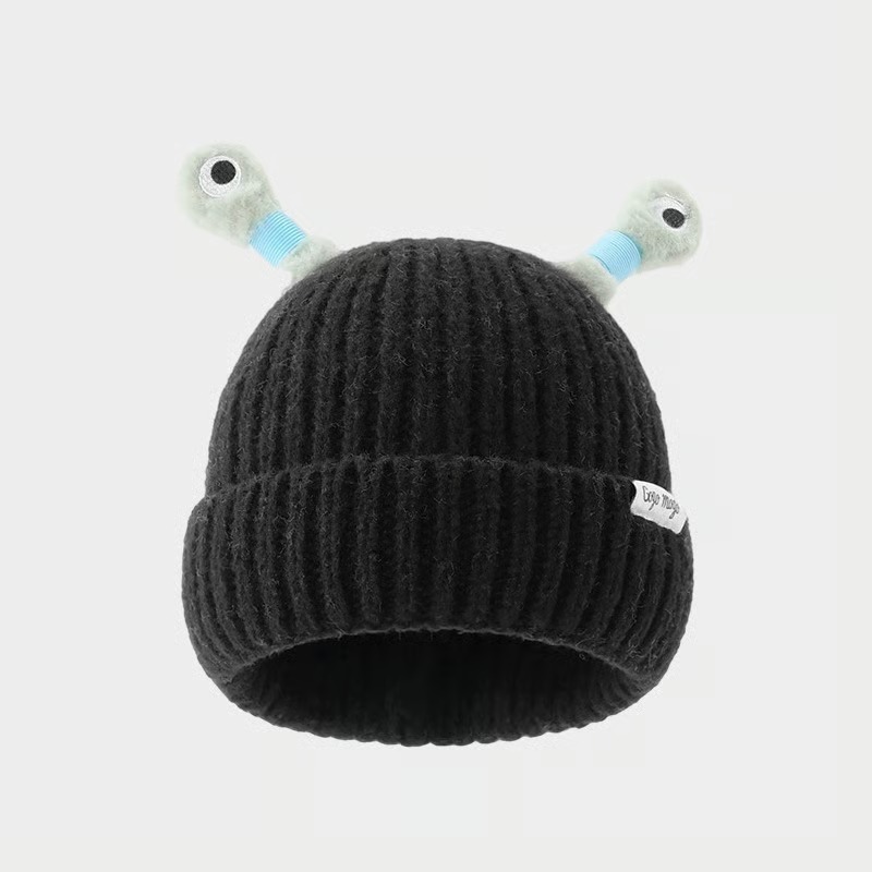 🔥Winter Parent-Child Cute Glowing Little Monster Knit Hat