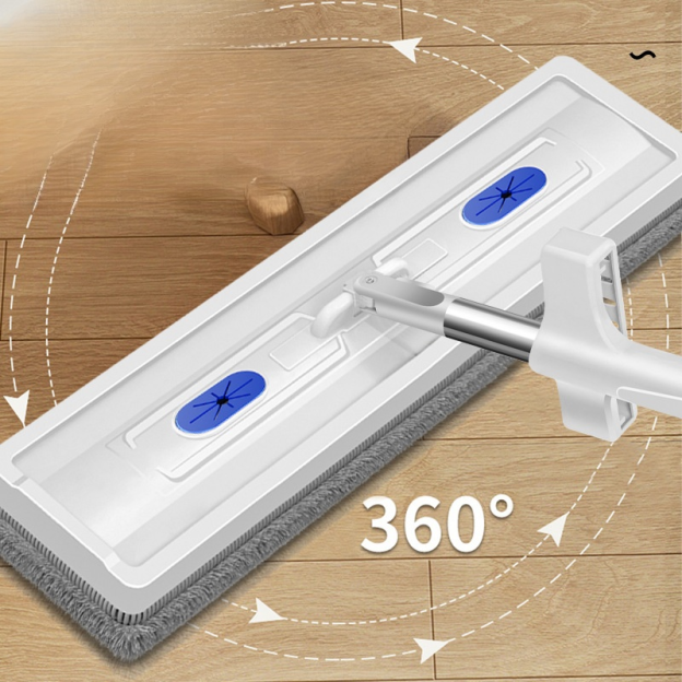 42CM平板拖把可加液體懶人免手洗