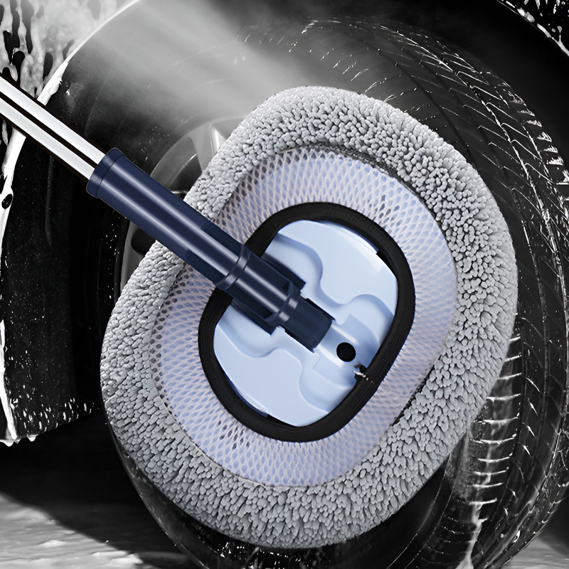 软毛弯杆專用伸縮洗車拖把，不傷車漆，擦車汽車神器工具，車用刷子除塵