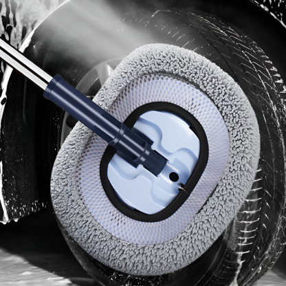 软毛弯杆專用伸縮洗車拖把，不傷車漆，擦車汽車神器工具，車用刷子除塵