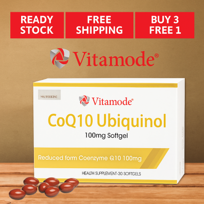 Vitamode CoQ10 Ubiquinol 60 Capsules | Boost Energy, Heart Health & Cellular Protection