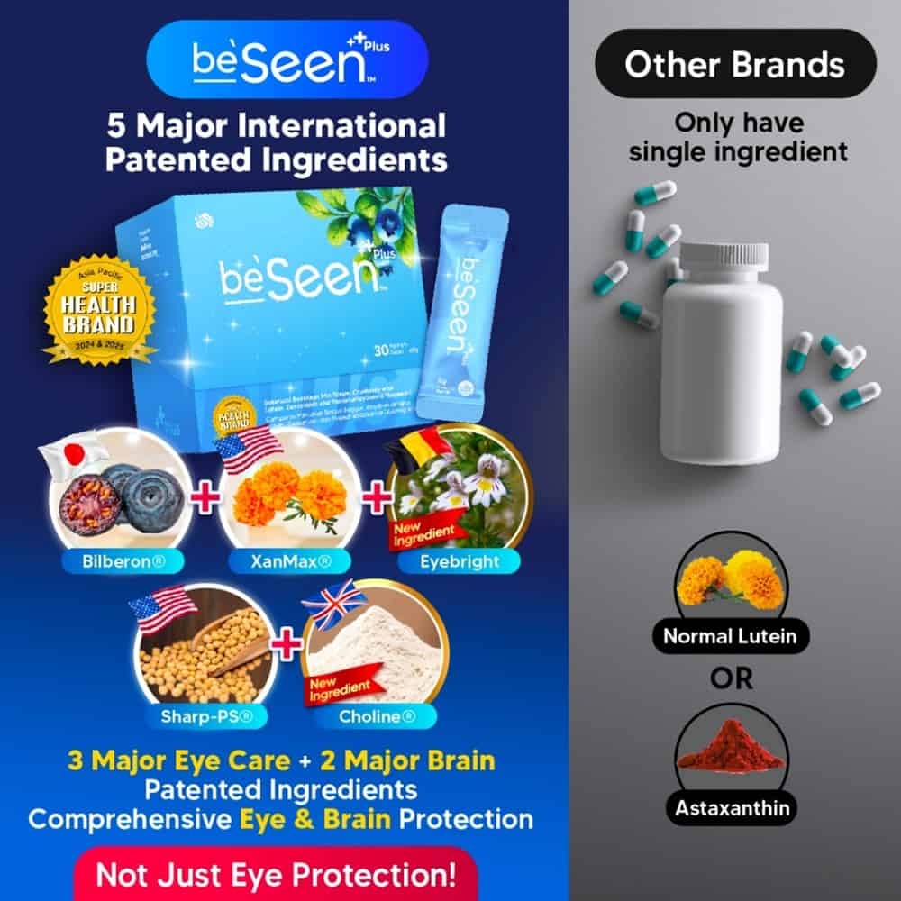 BeFree BeSeen Plus Vitamin Eye-Brain Booster (30 Sachets)