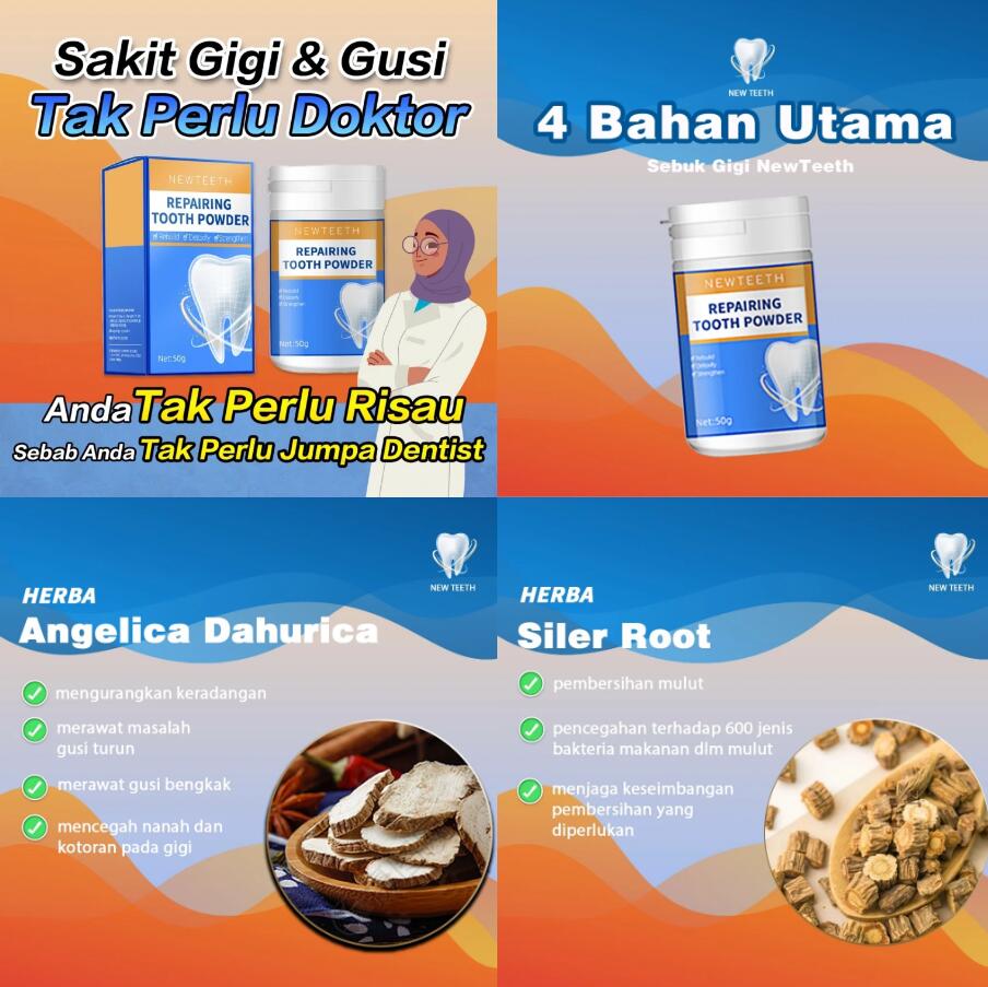 ✅Ready Stock✅[new teeth神龈粉 New Teeth | Teeth Whitening Tooth Powder Antibacteria