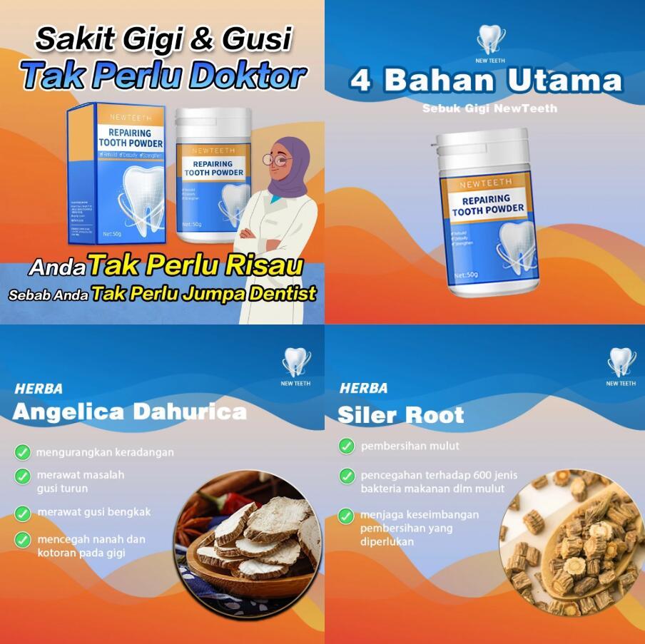 ✅Ready Stock✅[new teeth神龈粉 New Teeth | Teeth Whitening Tooth Powder Antibacteria