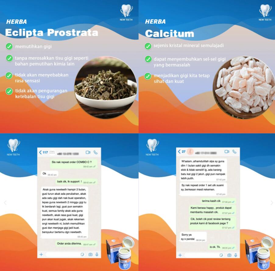 ✅Ready Stock✅[new teeth神龈粉 New Teeth | Teeth Whitening Tooth Powder Antibacteria