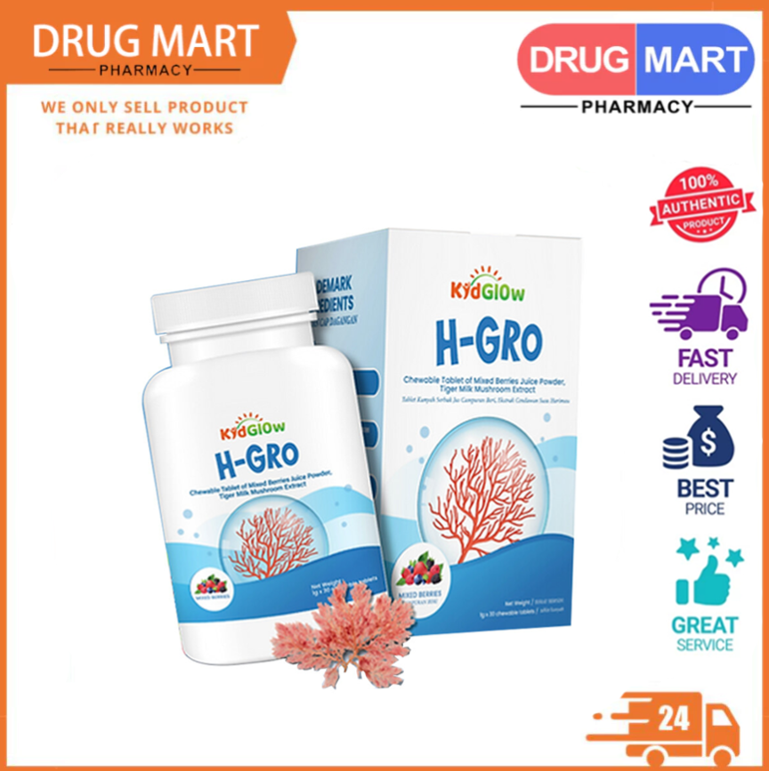 KidGlow H-GRO Nutritional Height Booster Calcium 营养增高钙